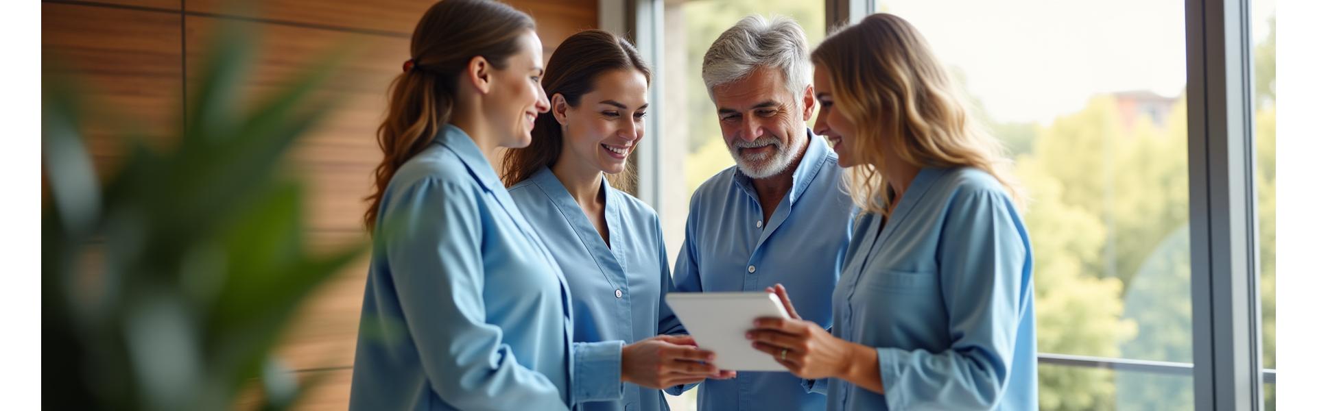 Team Vita Serena accogliente e professionale in un ambiente luminoso