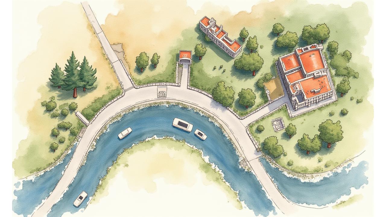 Mappa della sede di Vita Serena a Roma, con Via Appia Antica evidenziata.